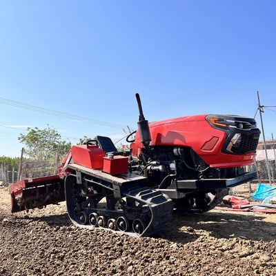 50Hp 60Hp أرز المزارع الخفيفة الزحف الجرار المعدات الزراعية