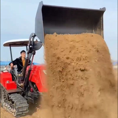 الميكانيكا الثقيلة الزراعة 80Hp الزاحف الجرار المدمج مع الحامل