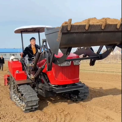 الميكانيكا الثقيلة الزراعة 80Hp الزاحف الجرار المدمج مع الحامل
