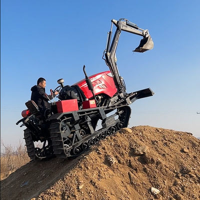 جرار الزراعة الزحفية المصغرة 80HP الجرار المضغوط متعدد الوظائف