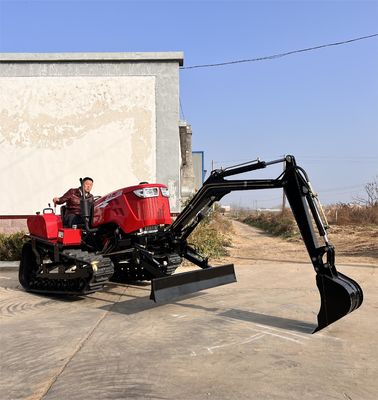 زراعة 80HP جرار الزحف ميني دوزر جرار المعدات الزراعية