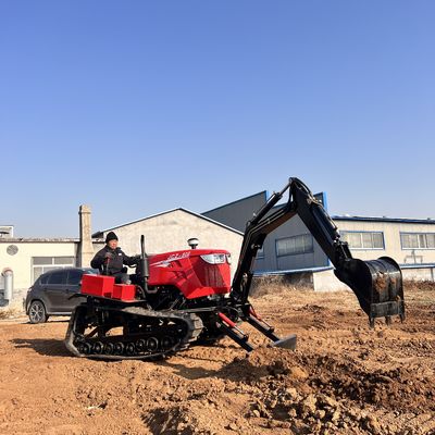 زراعة 80HP جرار الزحف ميني دوزر جرار المعدات الزراعية