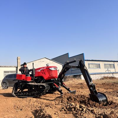 زراعة 80HP جرار الزحف ميني دوزر جرار المعدات الزراعية