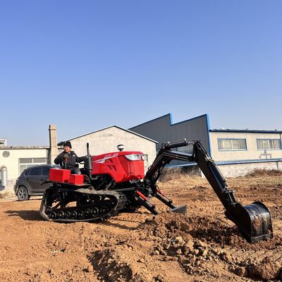 زراعة 80HP جرار الزحف ميني دوزر جرار المعدات الزراعية