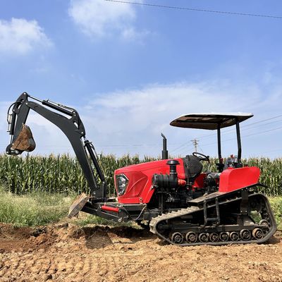 80HP زراعة الزحف ميني جرارات الحديقة مع الحفرة / محمولة