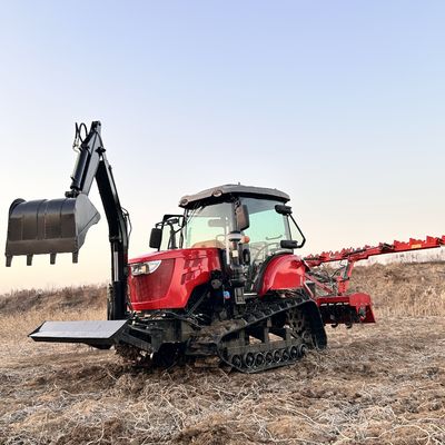 عدة أغراض 120HP كراولر جرار مزارع المطاط المسار كراولر جرار للبيع